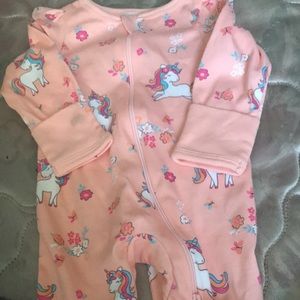 Newborn unicorn onesie